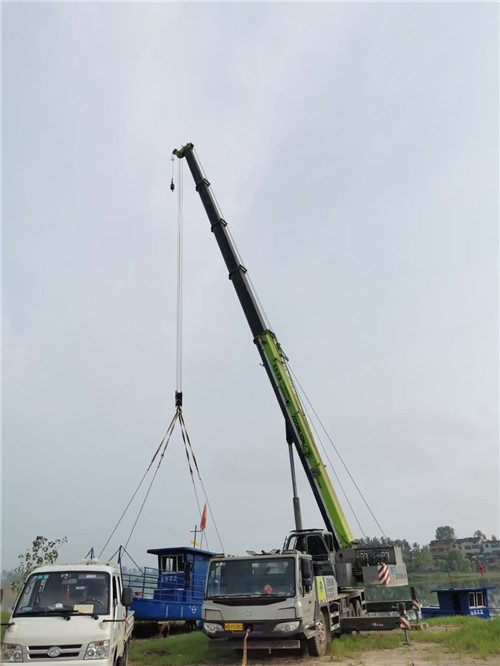 淮上区桥梁建设吊装案例